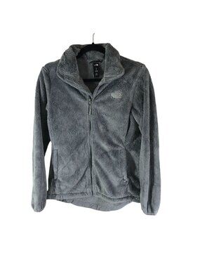 The North Face Women’s Osito Jacket Fuzzy Fleece Full Zip Pockets Gray S